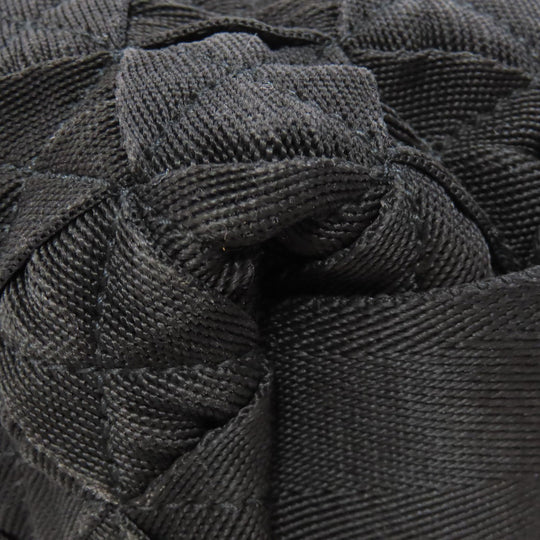 BOTTEGAVENETA Shoulder Bag canvas black INTRECCIATO Women Used Authentic
