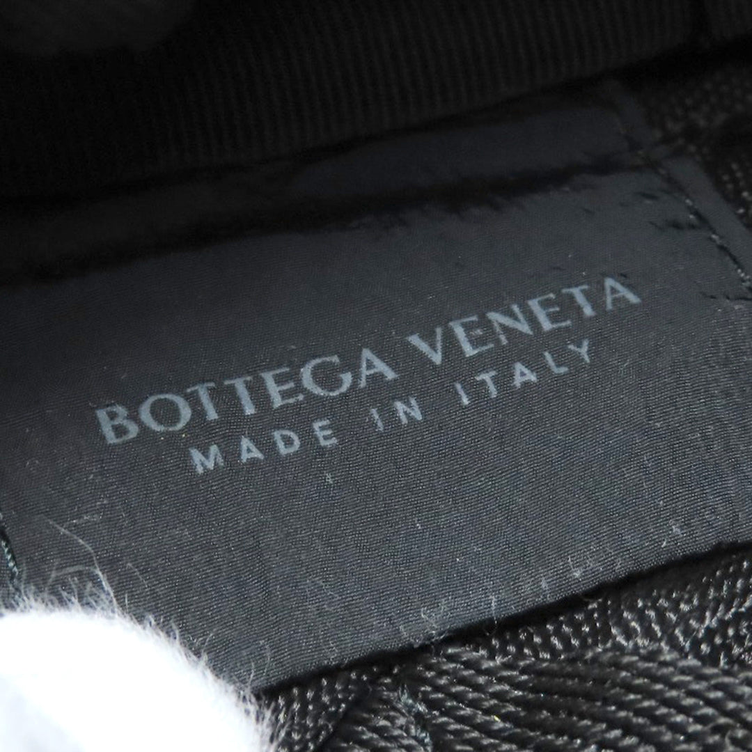 BOTTEGAVENETA Shoulder Bag canvas black INTRECCIATO Women Used Authentic