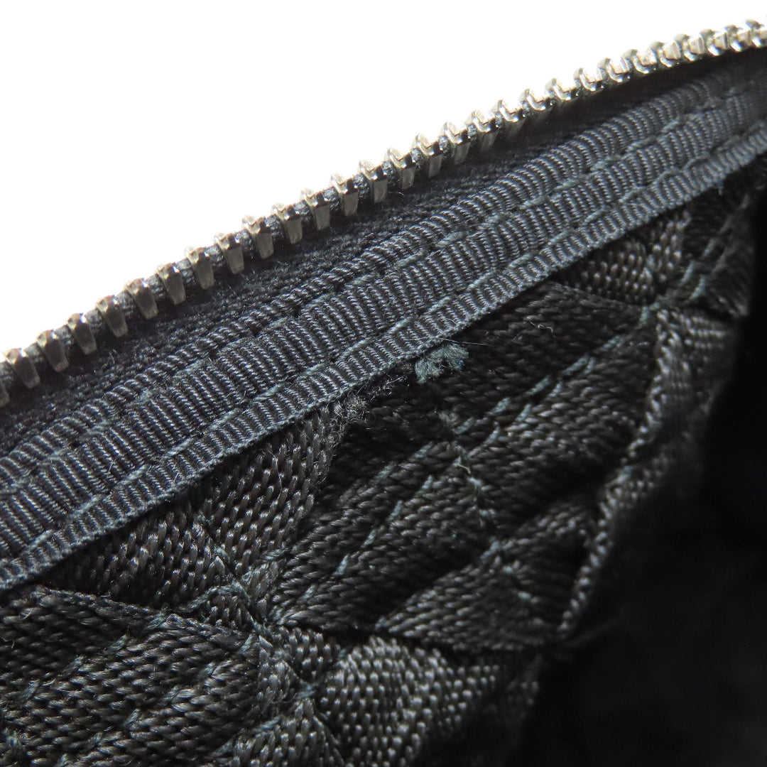 BOTTEGAVENETA Shoulder Bag canvas black INTRECCIATO Women Used Authentic