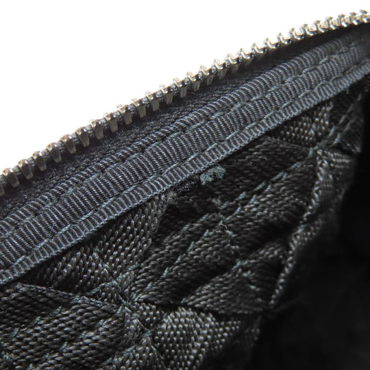 BOTTEGAVENETA Shoulder Bag canvas black INTRECCIATO Women Used Authentic