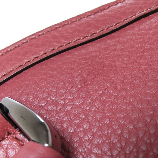 GUCCI Tote Bag 341508 leather pink Outlet 2WAY Women Used Authentic