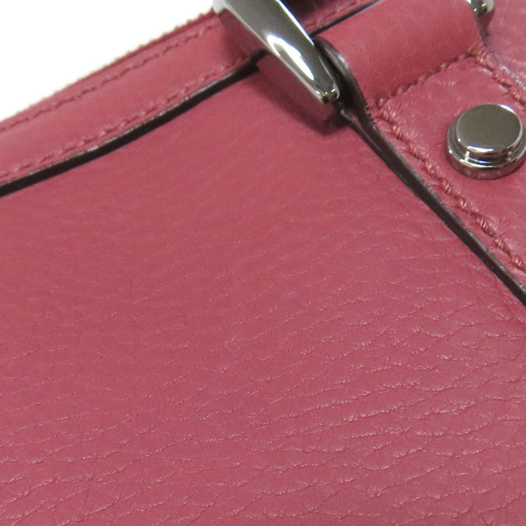 GUCCI Tote Bag 341508 leather pink Outlet 2WAY Women Used Authentic