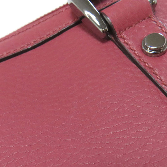 GUCCI Tote Bag 341508 leather pink Outlet 2WAY Women Used Authentic