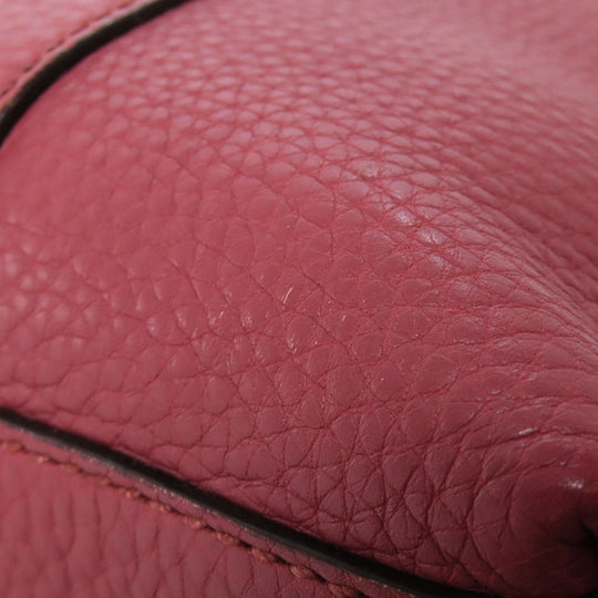 GUCCI Tote Bag 341508 leather pink Outlet 2WAY Women Used Authentic