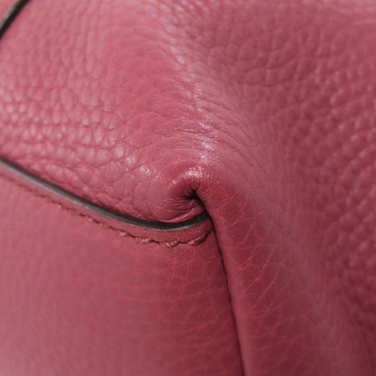 GUCCI Tote Bag 341508 leather pink Outlet 2WAY Women Used Authentic