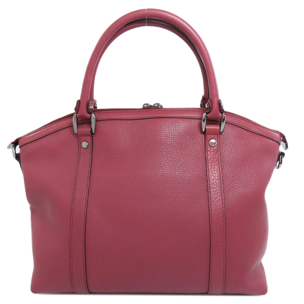 GUCCI Tote Bag 341508 leather pink Outlet 2WAY Women Used Authentic