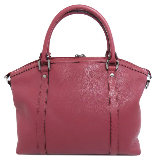 GUCCI Tote Bag 341508 leather pink Outlet 2WAY Women Used Authentic