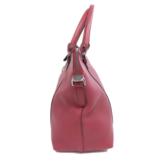 GUCCI Tote Bag 341508 leather pink Outlet 2WAY Women Used Authentic
