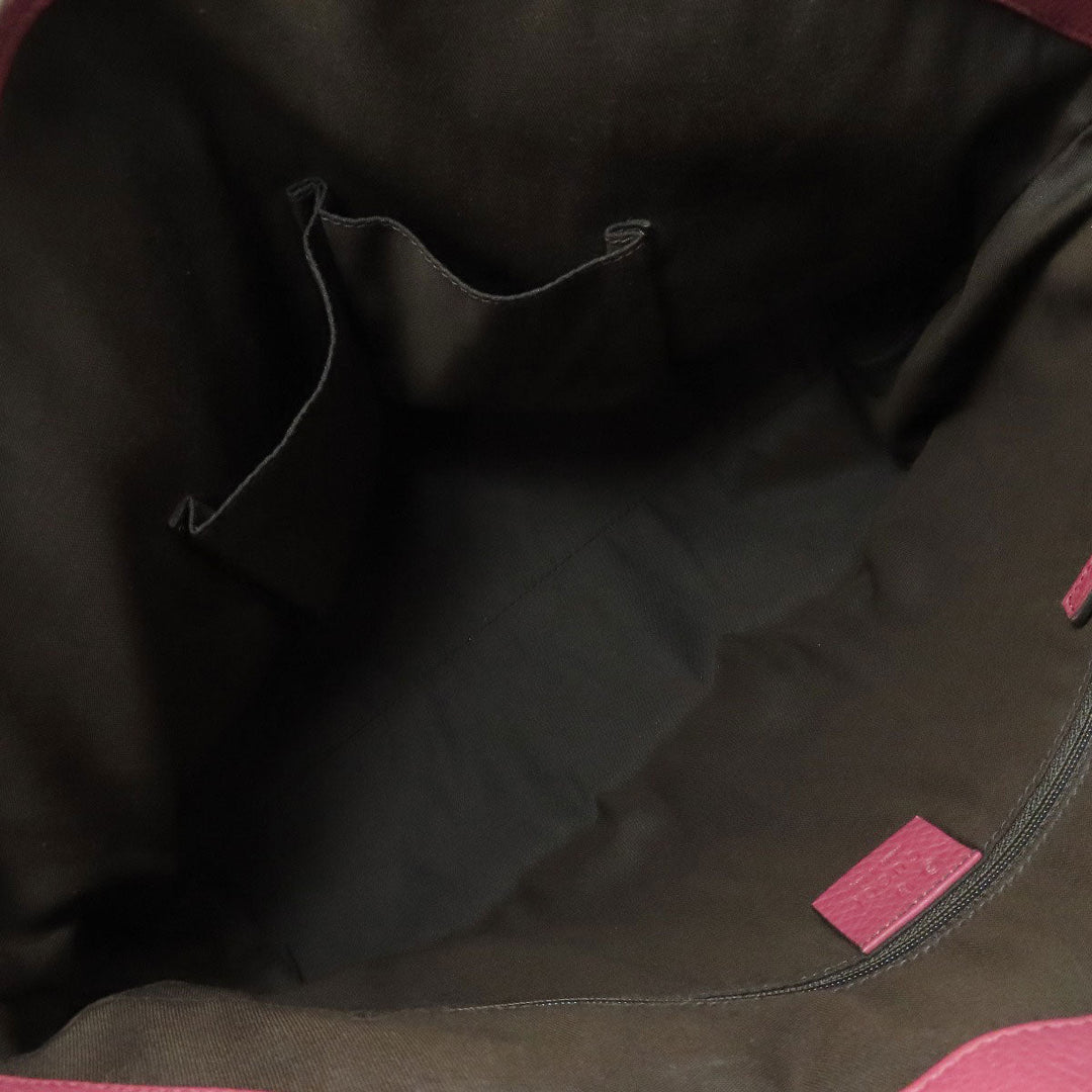 GUCCI Tote Bag 341508 leather pink Outlet 2WAY Women Used Authentic