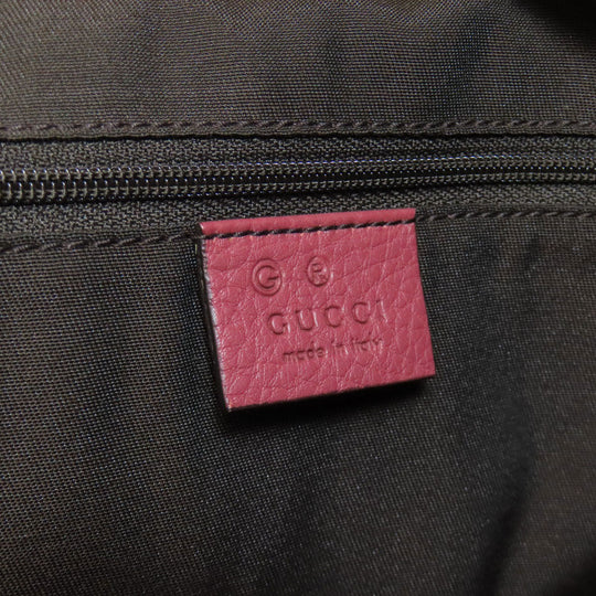 GUCCI Tote Bag 341508 leather pink Outlet 2WAY Women Used Authentic