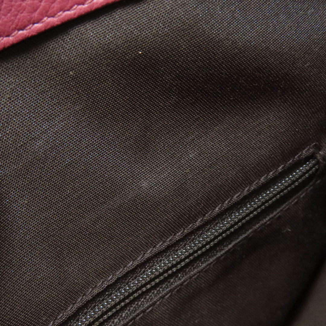 GUCCI Tote Bag 341508 leather pink Outlet 2WAY Women Used Authentic