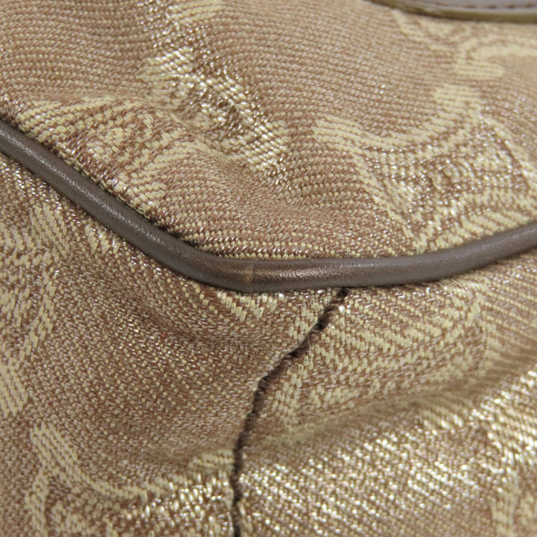 CELINE Handbag canvas Brown Mini boogie bag Women Used Authentic