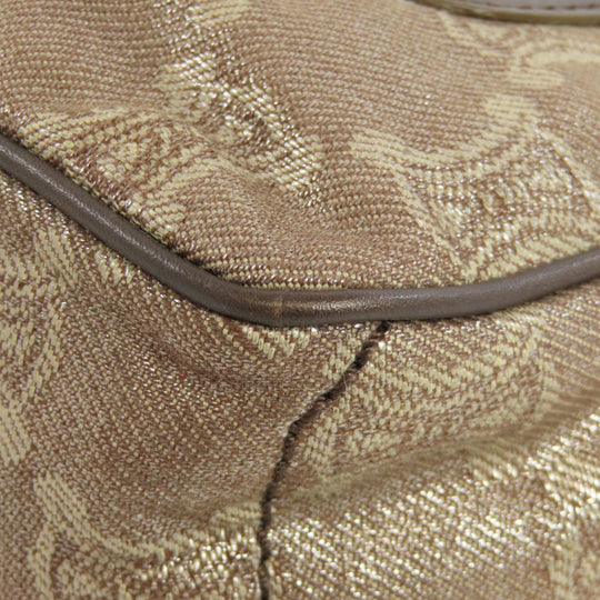 CELINE Handbag canvas Brown Mini boogie bag Women Used Authentic