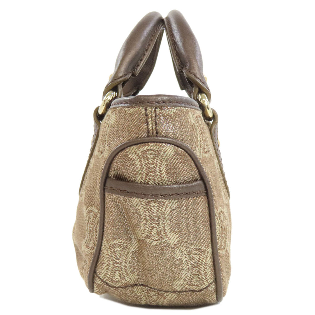 CELINE Handbag canvas Brown Mini boogie bag Women Used Authentic