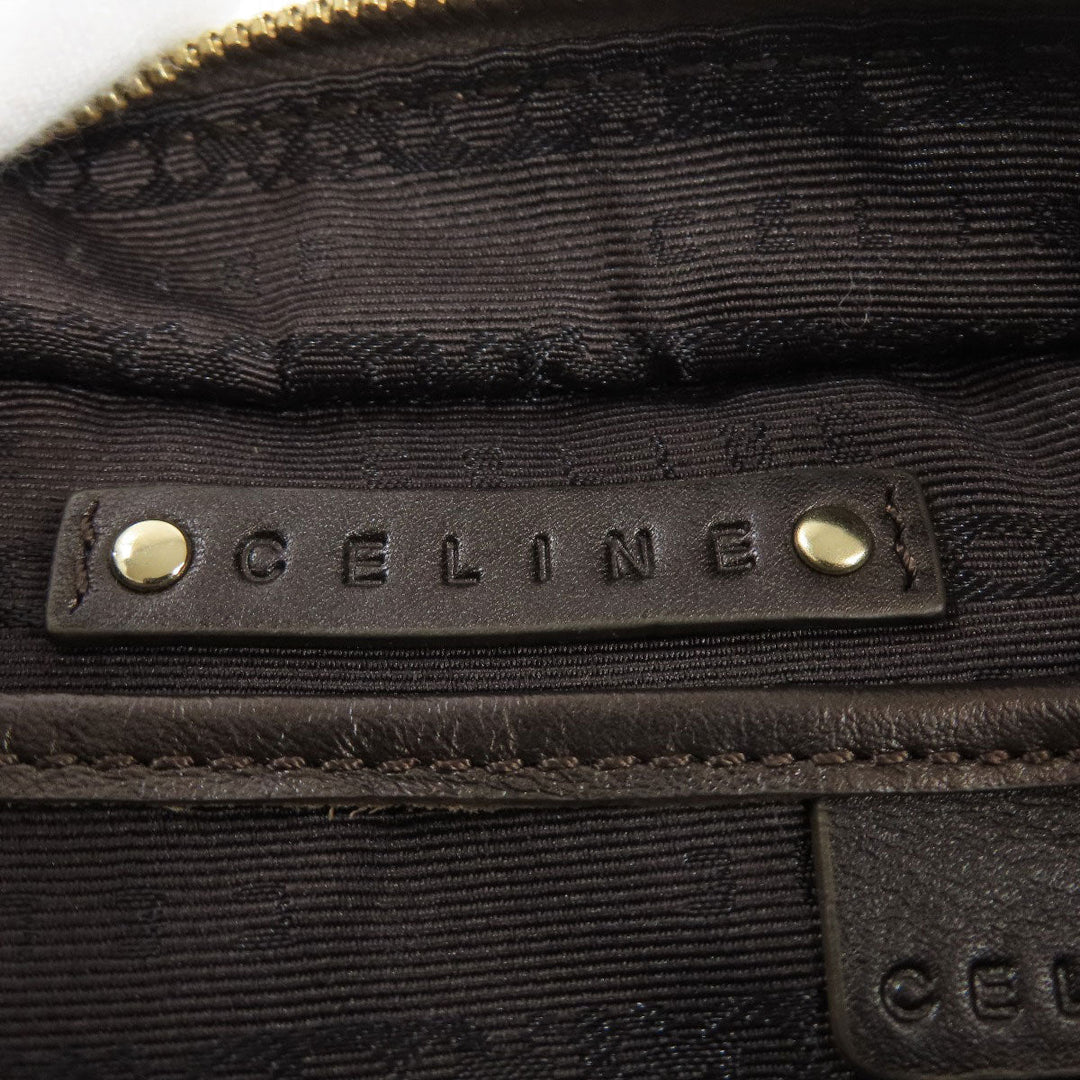 CELINE Handbag canvas Brown Mini boogie bag Women Used Authentic