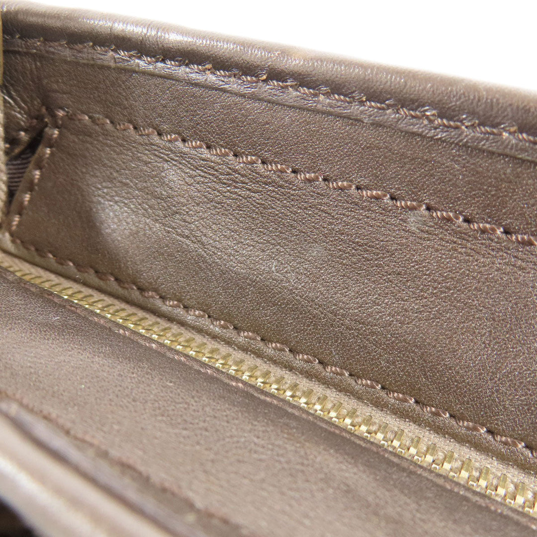 CELINE Handbag canvas Brown Mini boogie bag Women Used Authentic