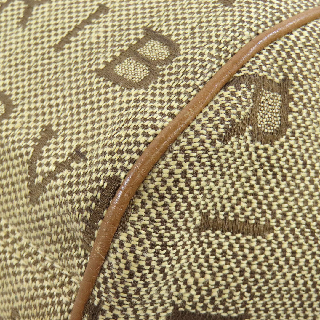 BVLGARI Handbag canvas Brown Logo mania Women Used Authentic