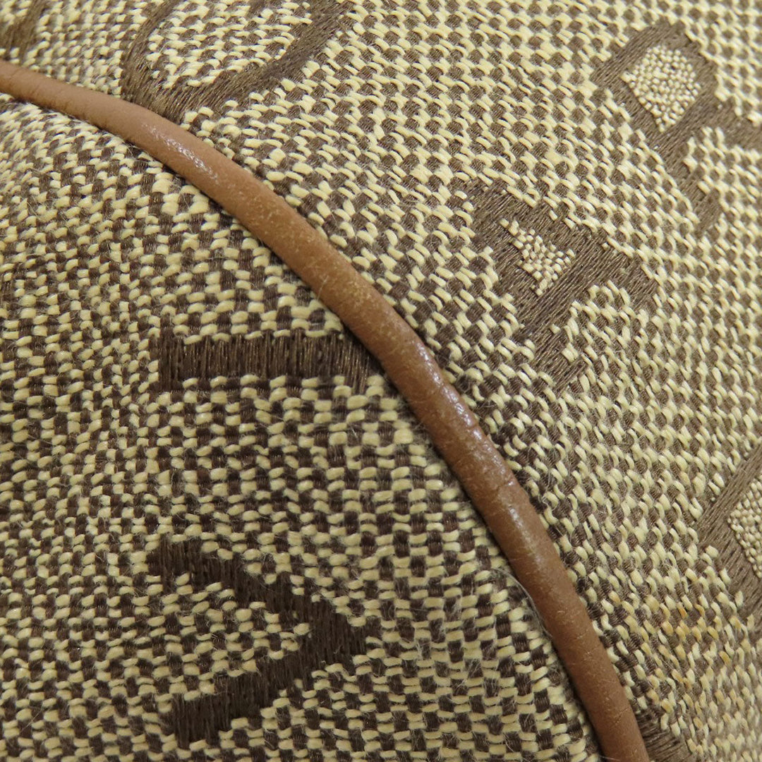 BVLGARI Handbag canvas Brown Logo mania Women Used Authentic