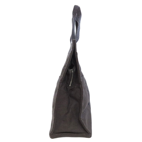 HERMES Tote Bag canvas gray Her Line GM Women Used Authentic