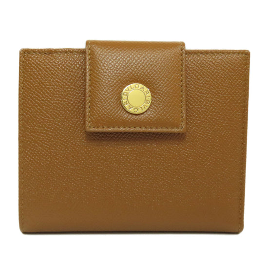 BVLGARI Bifold Wallet leather Brown Bulgari Bulgari