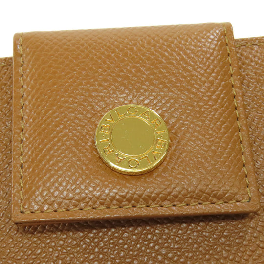 BVLGARI Bifold Wallet leather Brown Bulgari Bulgari