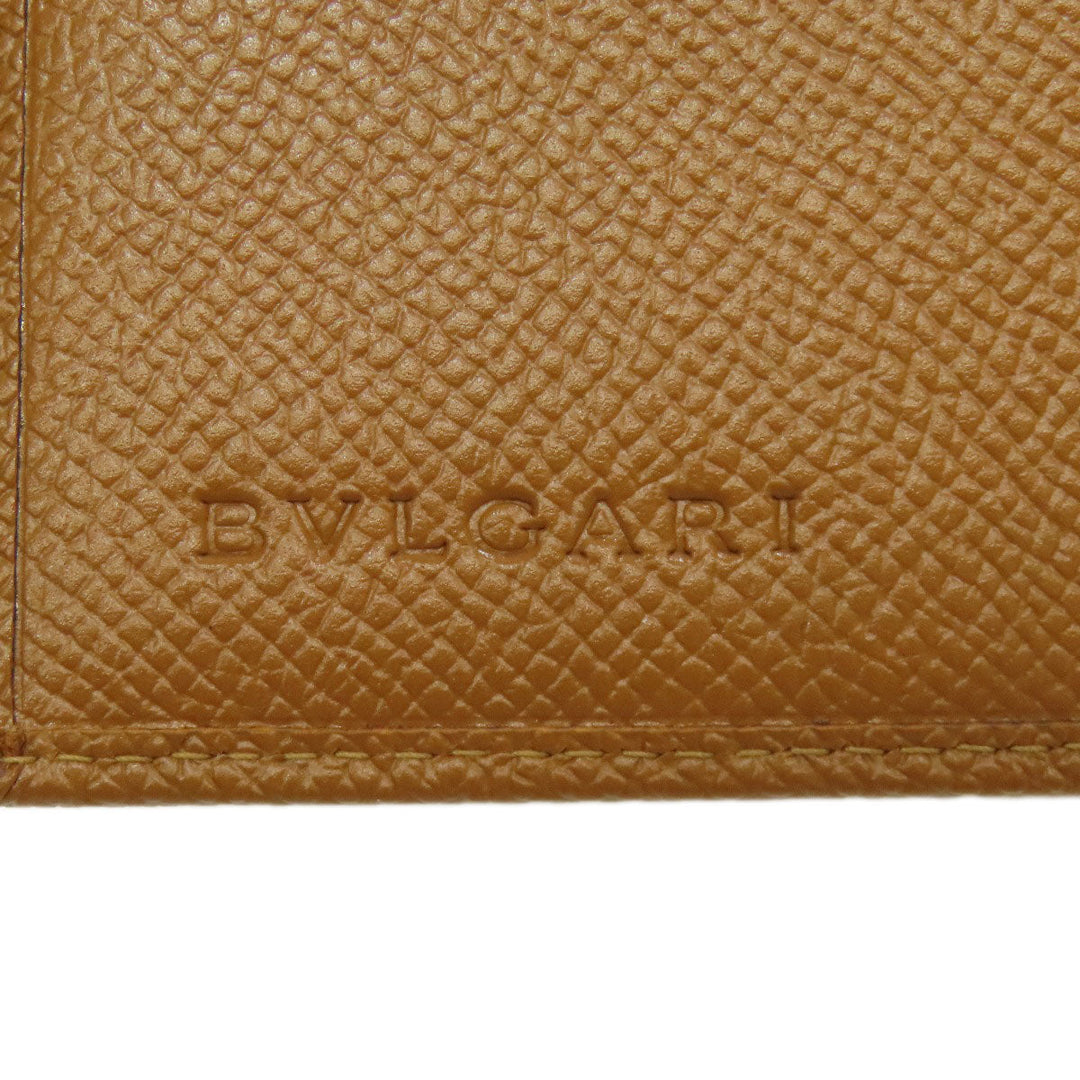 BVLGARI Bifold Wallet leather Brown Bulgari Bulgari