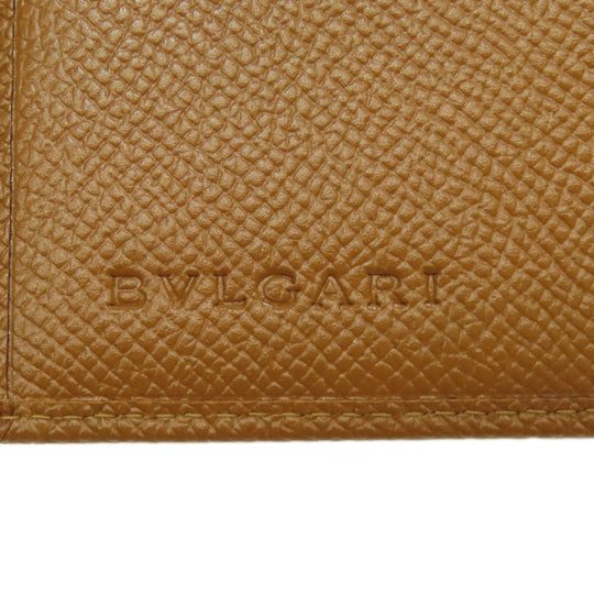 BVLGARI Bifold Wallet leather Brown Bulgari Bulgari