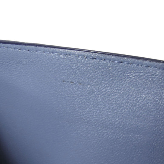 BVLGARI Bifold Wallet leather blue Bulgari Bulgari Women(Unisex) Used Authentic