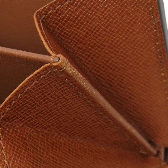 LOUIS VUITTON Bifold Wallet M61730 Monogram canvas Brown Portonet Bie Tresol Women Used Authentic