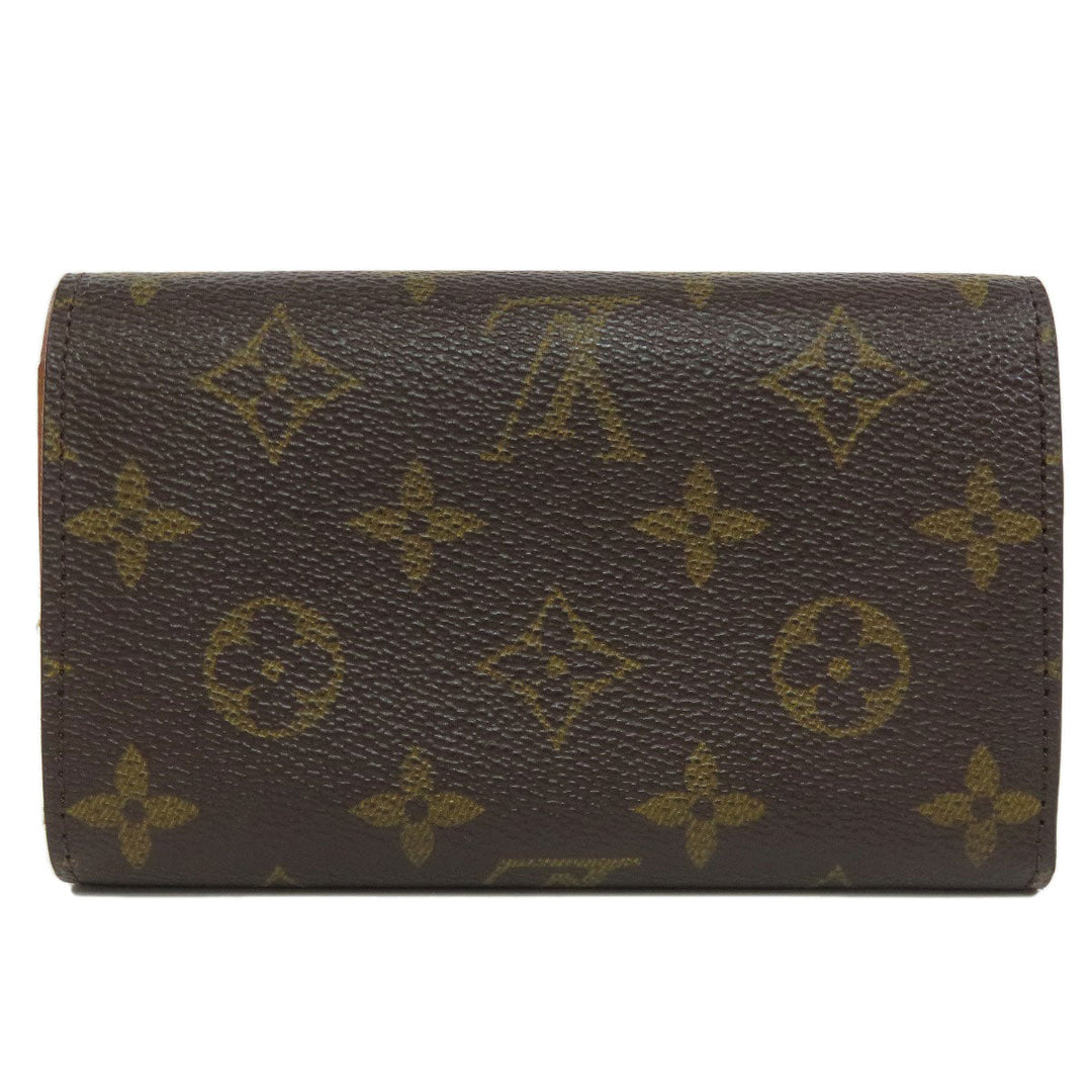 LOUIS VUITTON Bifold Wallet M61730 Monogram canvas Brown Portonet Bie Tresol Women Used Authentic