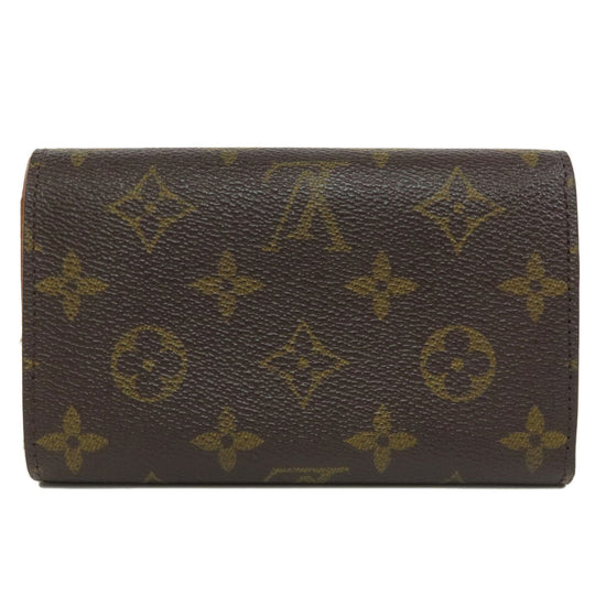 LOUIS VUITTON Bifold Wallet M61730 Monogram canvas Brown Portonet Bie Tresol Women Used Authentic