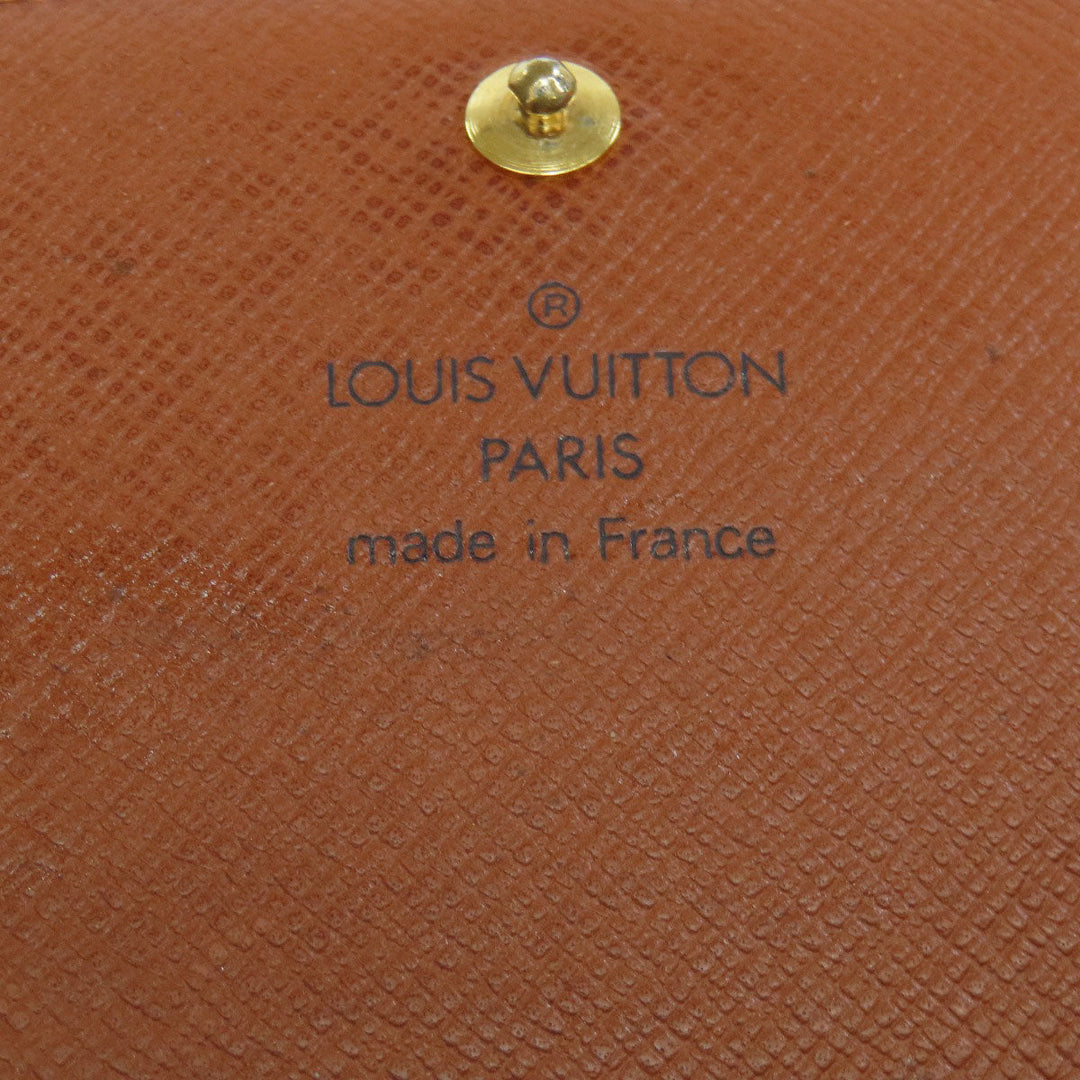 LOUIS VUITTON Bifold Wallet M61730 Monogram canvas Brown Portonet Bie Tresol Women Used Authentic
