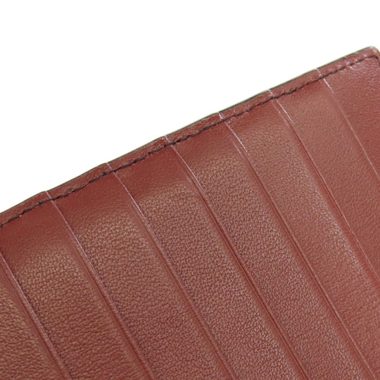 BALLY Long Wallet Purse leather black Barry Stripe mens Used Authentic