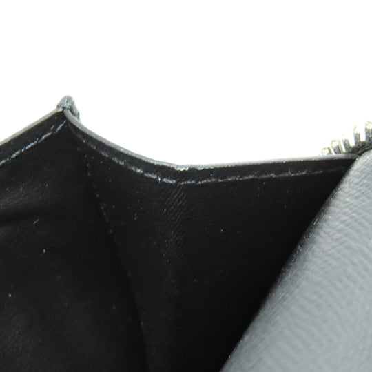 LOUIS VUITTON Long Wallet Purse M60965 Epi black Zippy wallet Vertical mens Used Authentic
