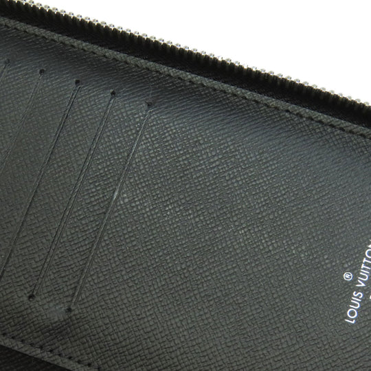 LOUIS VUITTON Long Wallet Purse M60965 Epi black Zippy wallet Vertical mens Used Authentic