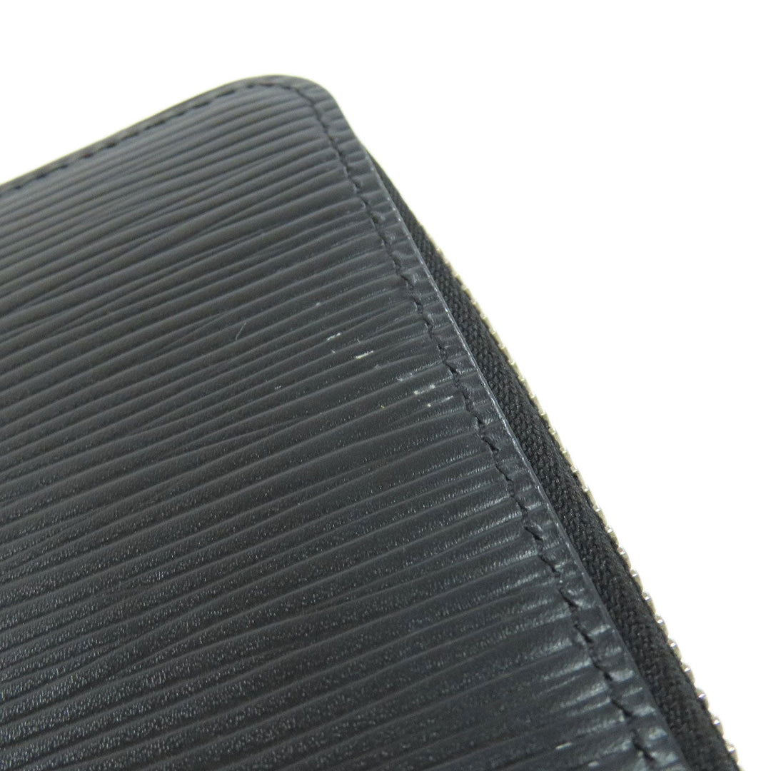 LOUIS VUITTON Long Wallet Purse M60965 Epi black Zippy wallet Vertical mens Used Authentic