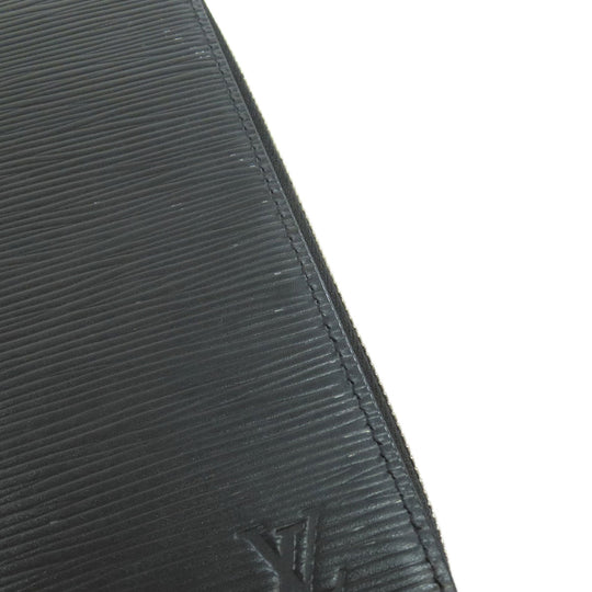 LOUIS VUITTON Long Wallet Purse M60965 Epi black Zippy wallet Vertical mens Used Authentic