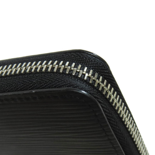 LOUIS VUITTON Long Wallet Purse M60965 Epi black Zippy wallet Vertical mens Used Authentic