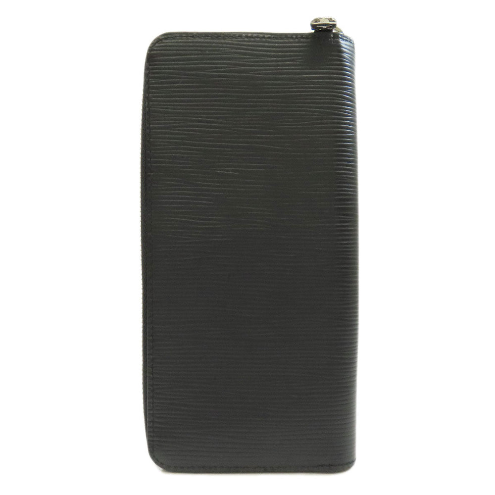 LOUIS VUITTON Long Wallet Purse M60965 Epi black Zippy wallet Vertical mens Used Authentic