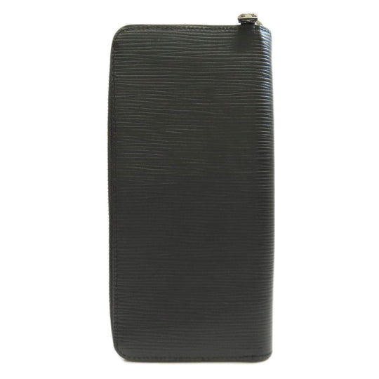 LOUIS VUITTON Long Wallet Purse M60965 Epi black Zippy wallet Vertical mens Used Authentic