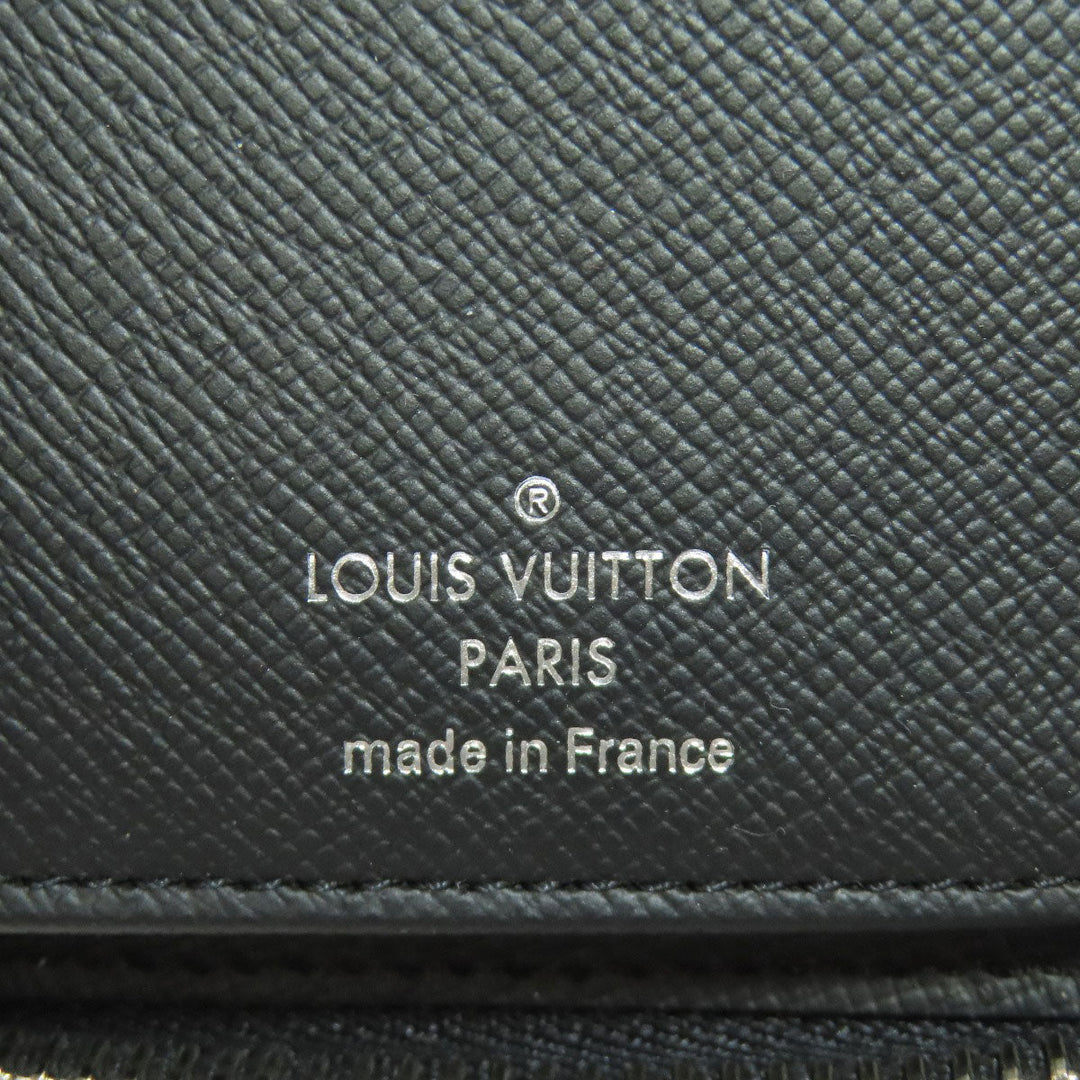 LOUIS VUITTON Long Wallet Purse M60965 Epi black Zippy wallet Vertical mens Used Authentic