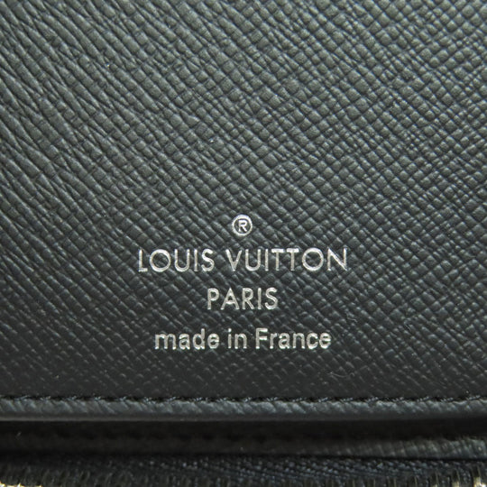 LOUIS VUITTON Long Wallet Purse M60965 Epi black Zippy wallet Vertical mens Used Authentic