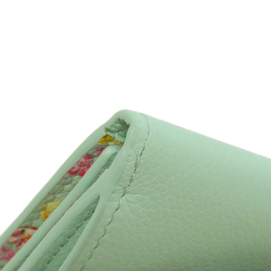 LOUIS VUITTON Bifold Wallet M81885 Calfskin green Portefeuille Rockmini Women Used Authentic