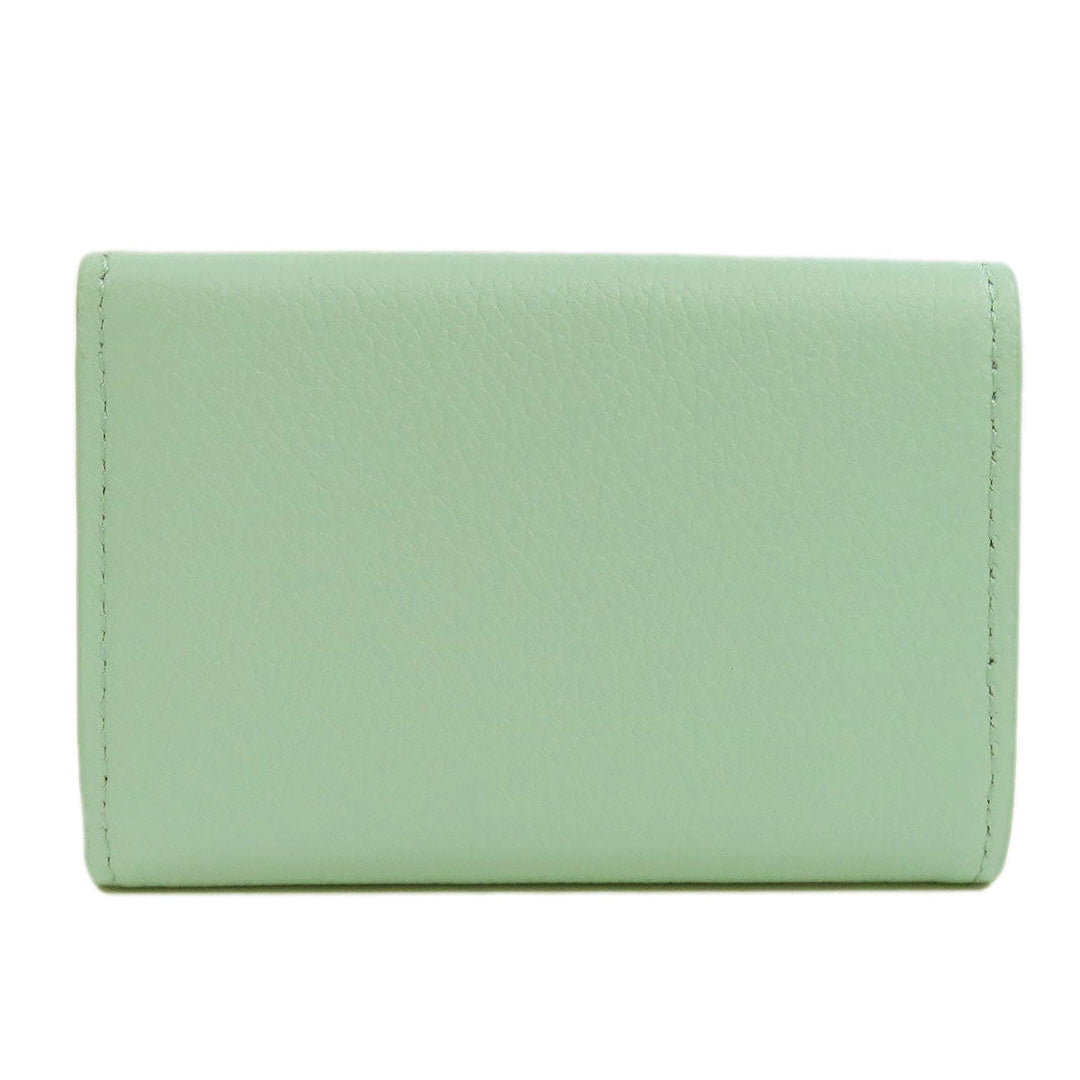 LOUIS VUITTON Bifold Wallet M81885 Calfskin green Portefeuille Rockmini Women Used Authentic
