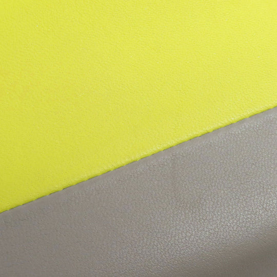 CELINE Coin case leather yellow logo Women Used Authentic