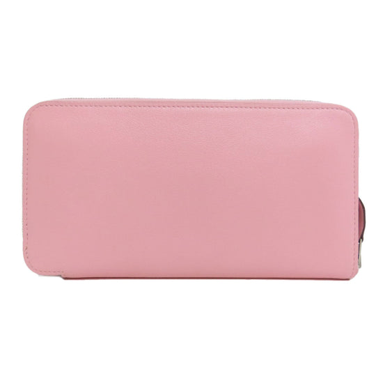 HERMES Long Wallet Purse Swift pink Azap Classic SilverMetal