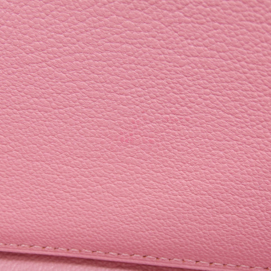 HERMES Long Wallet Purse Swift pink Azap Classic SilverMetal