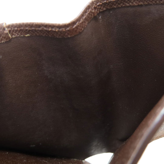 LOUIS VUITTON Bifold Wallet M61668 Monogram canvas Brown Compact zip Women Used Authentic