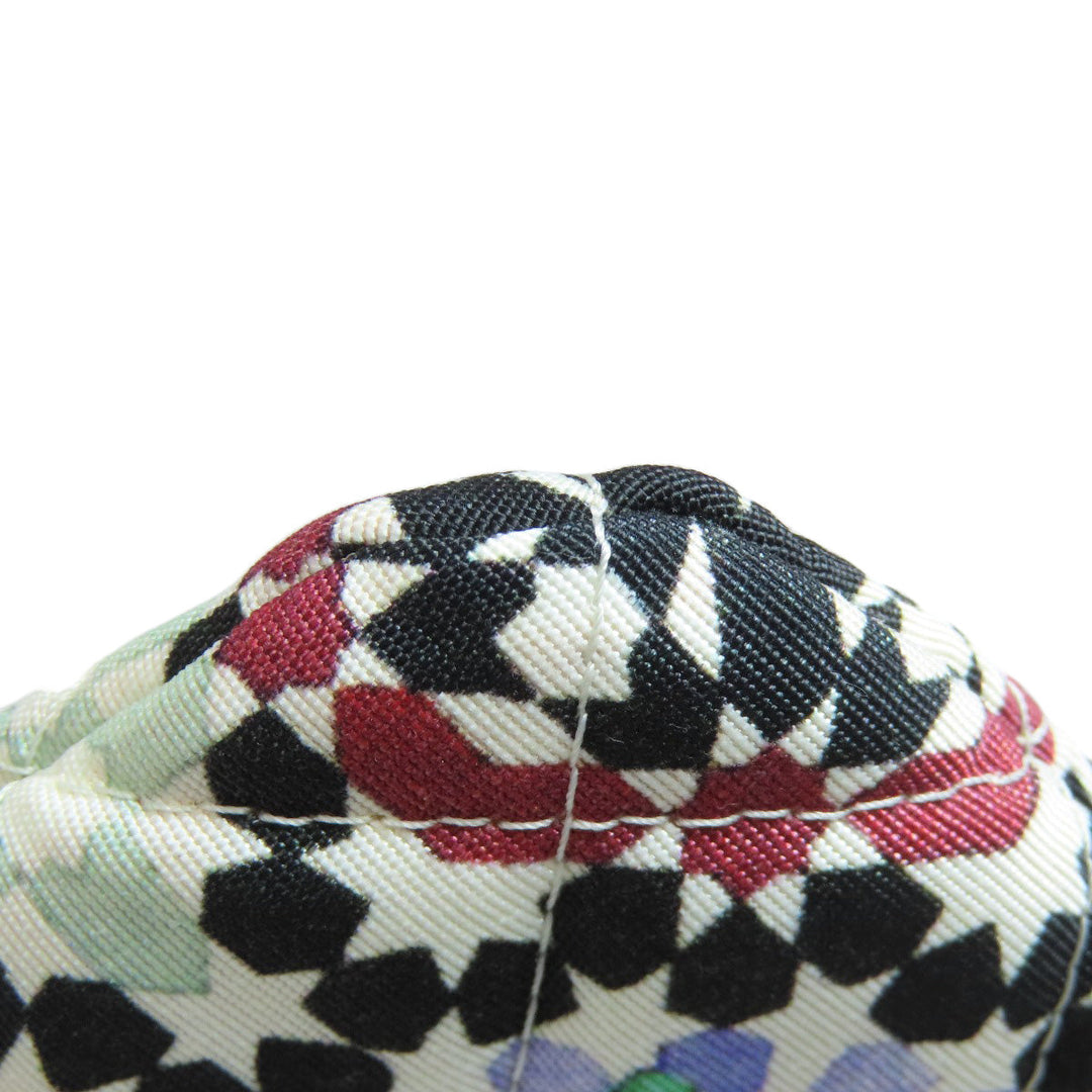 CHANEL Clutch bag quilting black Matelasse Flower Pattern Pouch Women Used Authentic