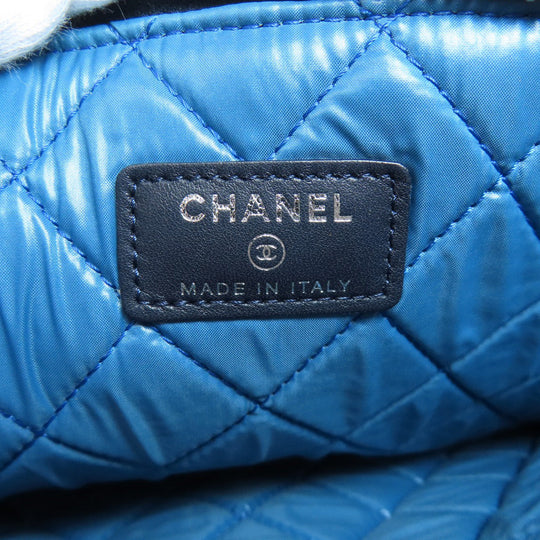 CHANEL Clutch bag quilting black Matelasse Flower Pattern Pouch Women Used Authentic